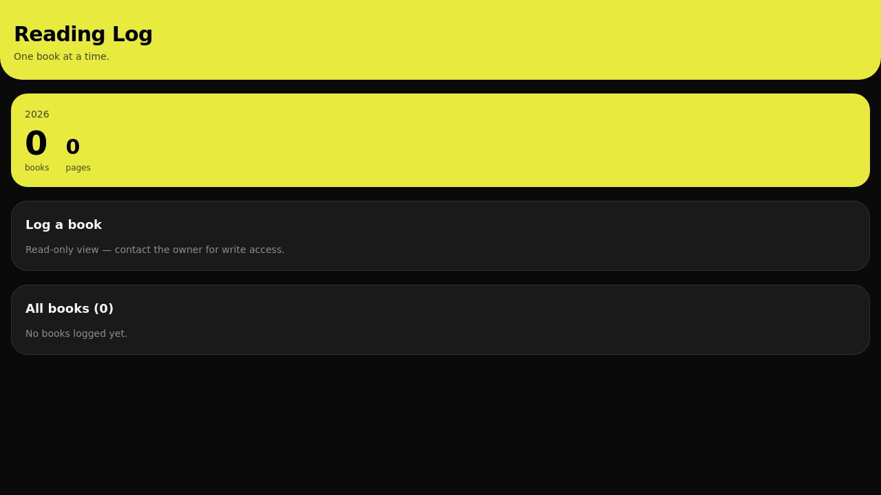 reading-log-tracker